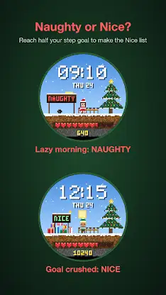 Naughty or Nice Watch Face screenshot 2