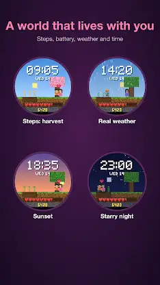 Pixel Lovebirds Watch Face screenshot 6