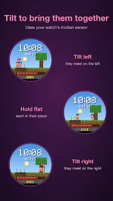 Pixel Lovebirds Watch Face screenshot 5