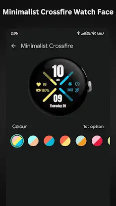 Minimalist Crossfire WatchFace screenshot 4