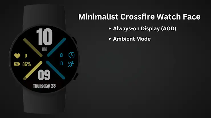 Minimalist Crossfire WatchFace screenshot 8