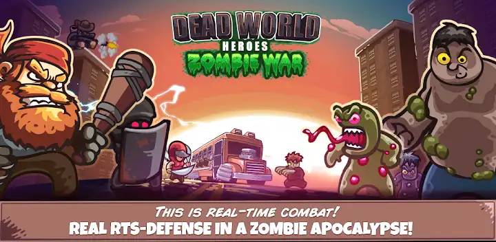 Dead World Heroes: Zombie Rush — Android game banner