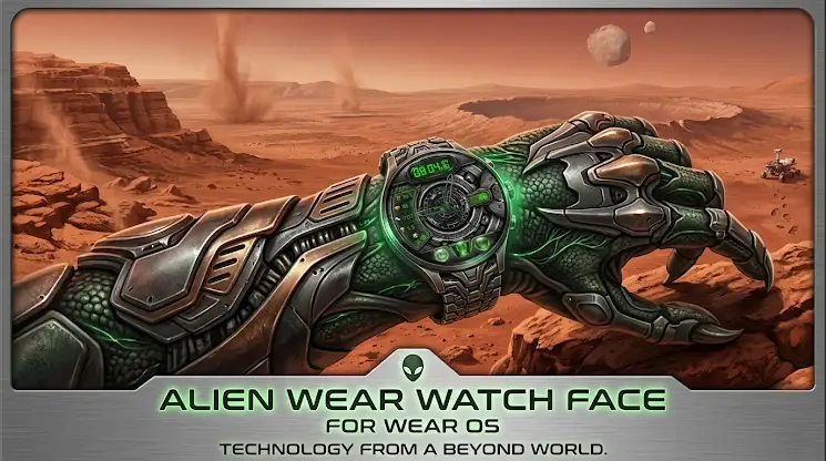 Alien Wear Watch Face screenshot 1