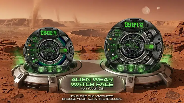 Alien Wear Watch Face screenshot 6