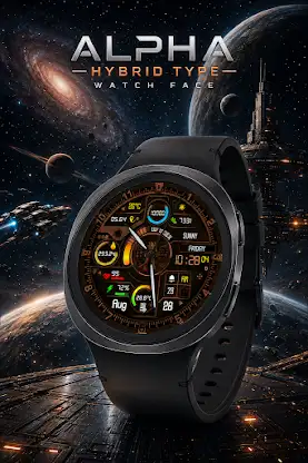 Alpha Hybrid: Tactical Wear OS screenshot 2