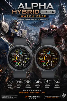 Alpha Hybrid: Tactical Wear OS screenshot 5