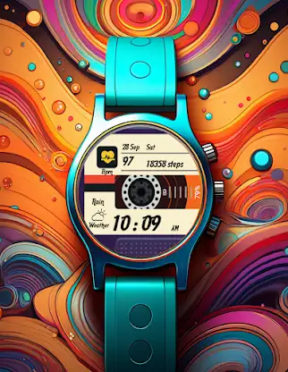 Cassette Wear OS Watch Face screenshot 2