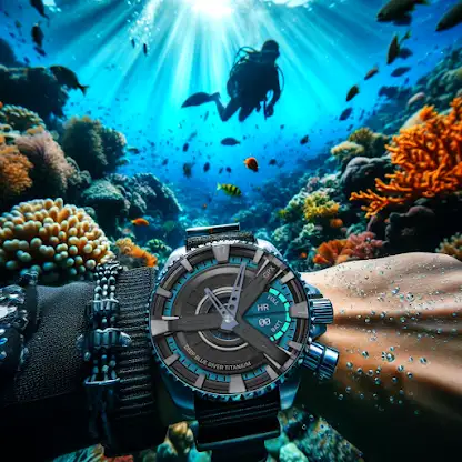 Deep Blue Diver Wear OS screenshot 1