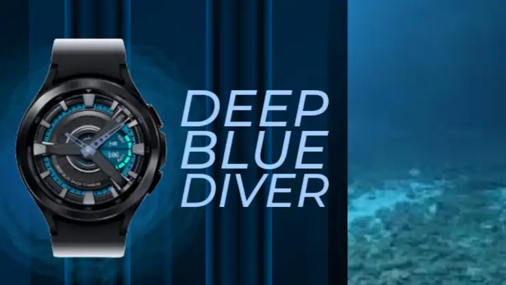 Deep Blue Diver Wear OS screenshot 5