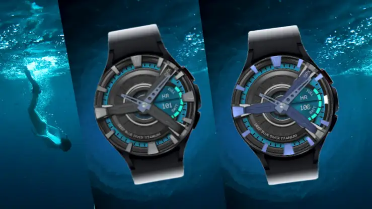 Deep Blue Diver Wear OS screenshot 6