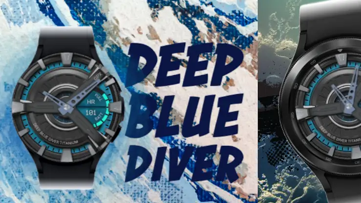 Deep Blue Diver Wear OS screenshot 4