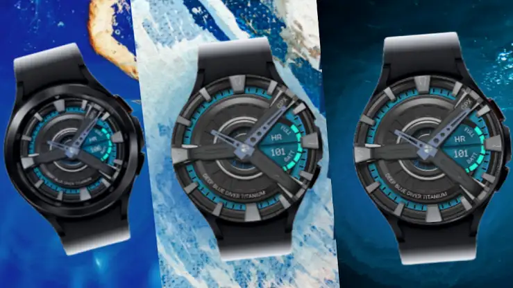 Deep Blue Diver Wear OS screenshot 3
