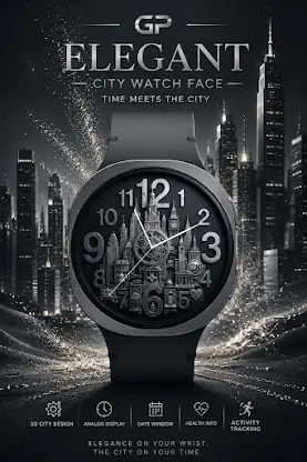 GP Elegant City Watch Face screenshot 4