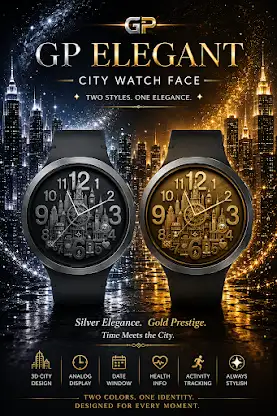 GP Elegant City Watch Face screenshot 7