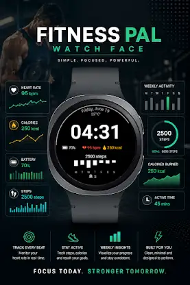Fitness Pal Watch Face screenshot 3