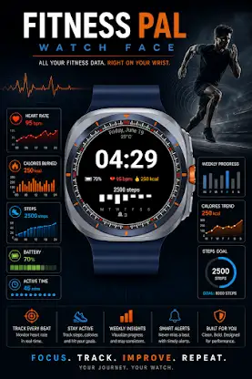 Fitness Pal Watch Face screenshot 4