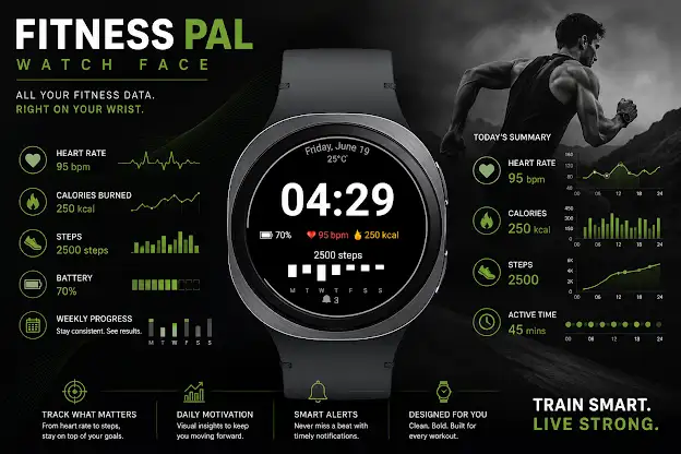 Fitness Pal Watch Face screenshot 5