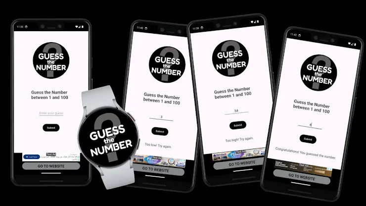 Guess the Number Wear OS Game screenshot 4