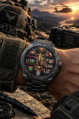 Gun Metal Analog Watch Face screenshot 4