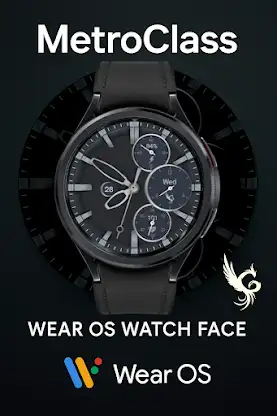 MetroClass Wear OS Watch Face screenshot 1