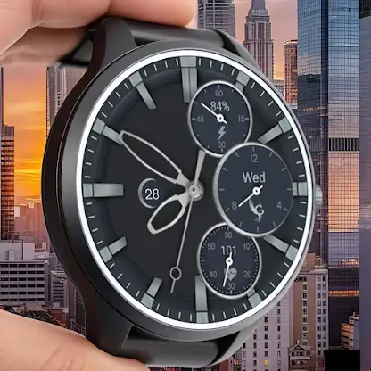 MetroClass Wear OS Watch Face screenshot 4