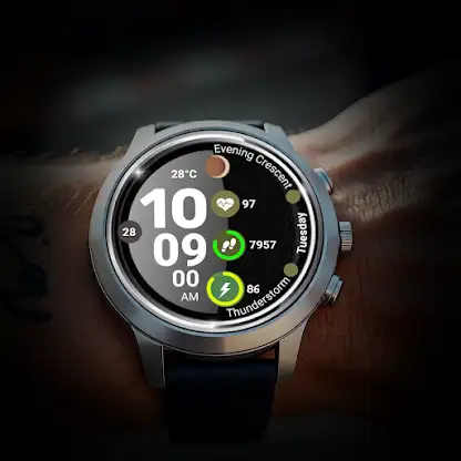 Moon Gazer Wear OS Watch Face screenshot 1