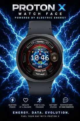 Proton X: Digital Watch Face screenshot 3