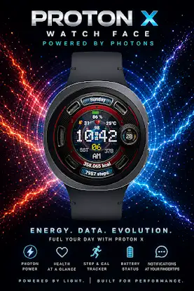 Proton X: Digital Watch Face screenshot 5