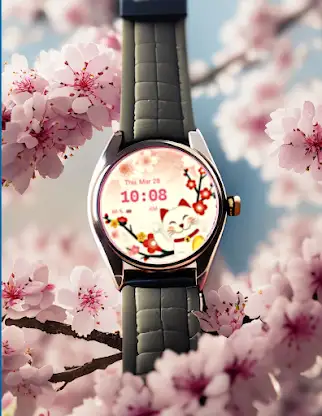 Sakuraneko Wear OS screenshot 2
