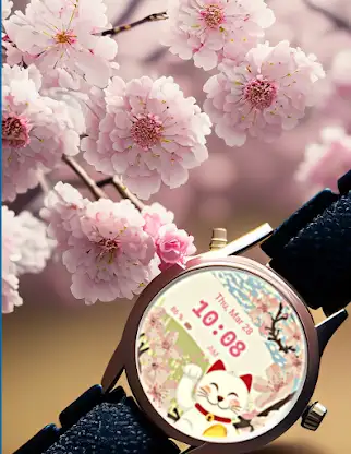 Sakuraneko Wear OS screenshot 1