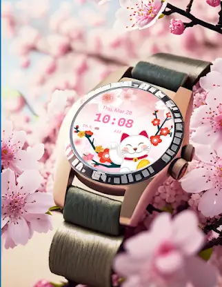 Sakuraneko Wear OS screenshot 3