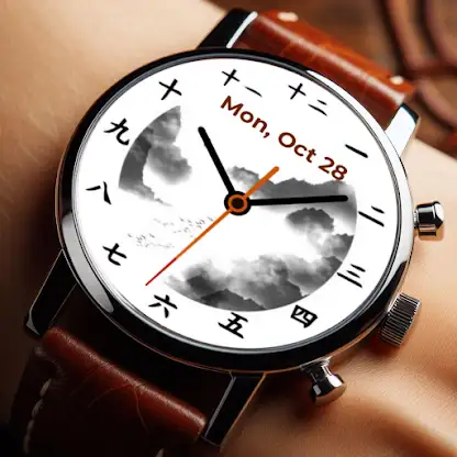 Shirokuro Wear OS Watch Face screenshot 3