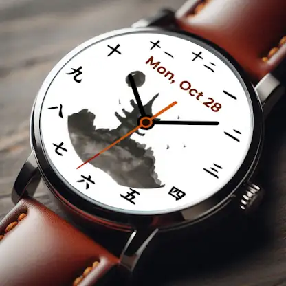 Shirokuro Wear OS Watch Face screenshot 1
