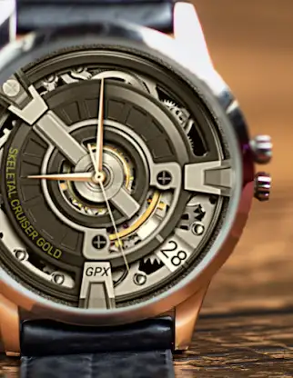 Skeletal Cruiser Gold Wear OS screenshot 1