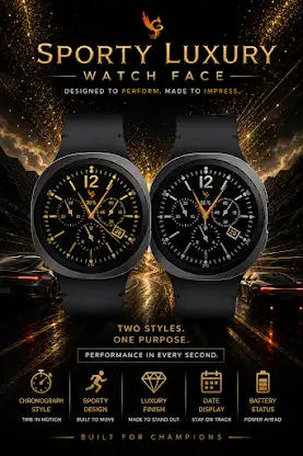 Sporty Luxury: Watch Face screenshot 5