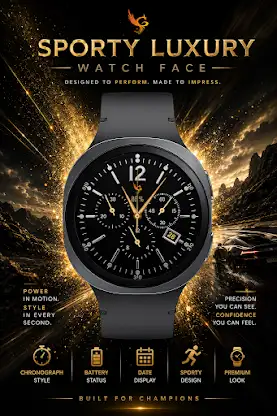 Sporty Luxury: Watch Face screenshot 3
