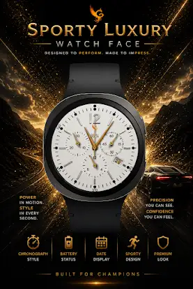 Sporty Luxury: Watch Face screenshot 6