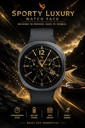 Sporty Luxury: Watch Face screenshot 2