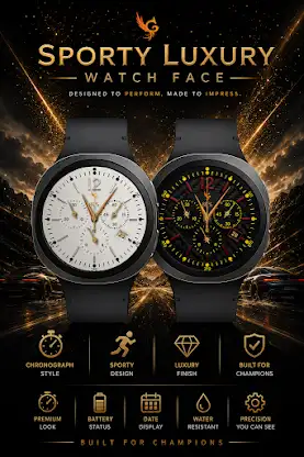 Sporty Luxury: Watch Face screenshot 4