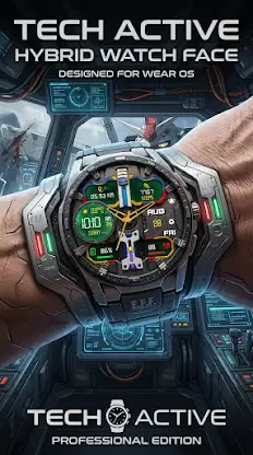 Tech Active Hybrid Watch Face screenshot 1