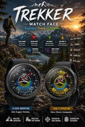 Trekker: Outdoor Watch Face screenshot 4