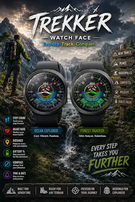 Trekker: Outdoor Watch Face screenshot 5