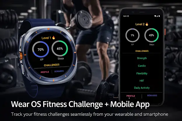 Wear OS Fitness Challenge screenshot 1