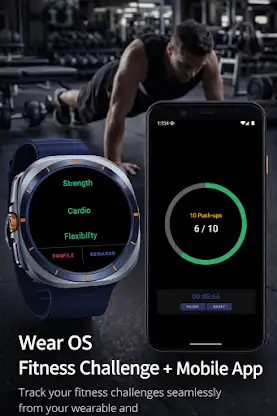 Wear OS Fitness Challenge screenshot 2