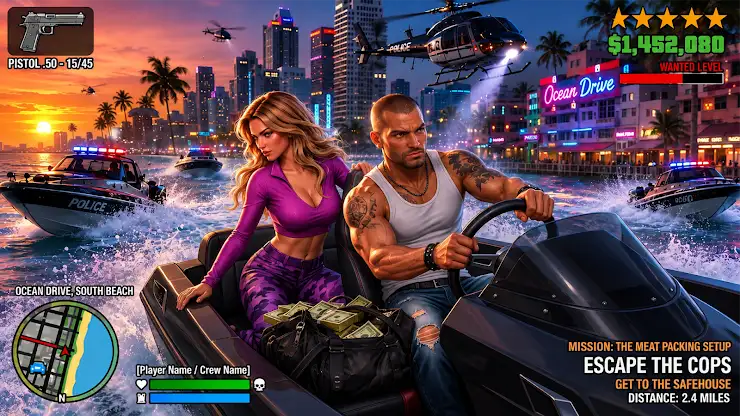 Grand Gangster Miami 3D Game screenshot 6