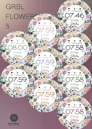GRBL Flowers 5 Watchface screenshot 4