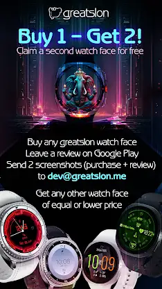 GS009 - Bubbles Watch Face screenshot 5