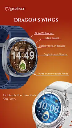 GS017 - Dragon's Watch Face screenshot 2