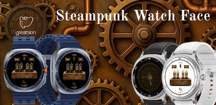 GS020 - Steampunk Watch Face — Android app banner