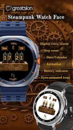 GS020 - Steampunk Watch Face screenshot 2